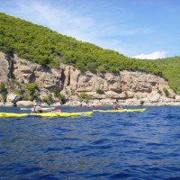 Guiding tour  Spetses island, Porto Heli, Ermioni with sea kayak ,There are green deep blue cristal  clear water all oround this coast line with unique morgology!  Σπέτσες Πόρτο χέλι Ερμιόνη με seakayak photo2