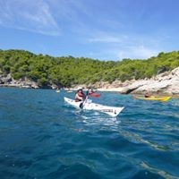 Guiding tour  Spetses island, Porto Heli, Ermioni with sea kayak ,There are green deep blue cristal  clear water all oround this coast line with unique morgology!  Σπέτσες Πόρτο χέλι Ερμιόνη με seakayak photo4