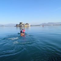 Guiding tour Nafplio-Mpourtze -Arvanitia-Karathona with sea kayak .Start  from Karathona beach paddle under the Palanidi castle to Acronfplia and Bourtzy prison island     -Nafplio Μπούρτζη-Αρβανιτια-Καραθωνα με sea kayak - Ναύπλιο photo2