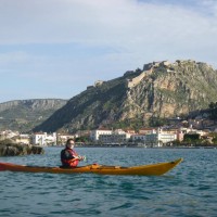 Guiding tour Nafplio-Mpourtze -Arvanitia-Karathona with sea kayak .Start  from Karathona beach paddle under the Palanidi castle to Acronfplia and Bourtzy prison island     -Nafplio Μπούρτζη-Αρβανιτια-Καραθωνα με sea kayak - Ναύπλιο photo3